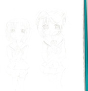 中川かのん＆汐宮栞　下絵