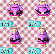 【どうぶつの森　ＱＲ】ゆかりさんの服2【マイデザイン】