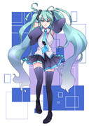 【線画】初音ミク塗らせていただいた