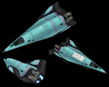 MMD用スペースシャトル TN-393 CosmicCraft