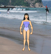 みゆき・浜辺に