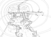 空中空母トゥラーヤ 艦橋【アイデアスケッチ】