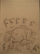 ┌(┌＾o＾)┐ホモォ・・・を見ながら描いてみた