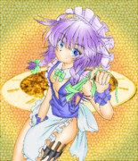  咲夜さん　塗り絵