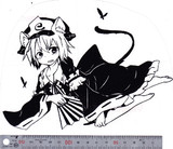 ステッカー　ゆゆこヾ(=^ﾟωﾟ^=)ﾉｼ