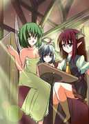 喫茶店の少女たち