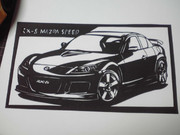 [切り絵] MAZDA RX-8 マツダスピードVer