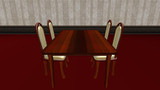 【MMD-OMF3】洋風なテーブルと椅子