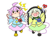 仲良し( ,,Ծ‸Ծ,,)人（,,＾ヮ＾,,）こいし