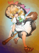 魔理沙さん！  塗り絵