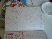 世界地図を描いてみた１