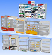 【MMD-OMF3】店舗用ホットショーケース・タバコ什器(ハリボテ)