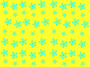 【背景素材】黄色×水色【星柄】