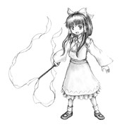 輝針城霊夢(下絵)