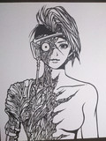 【切り絵】この右半身はオレの誇りだ 治す気もない