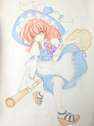 魔理沙ちゃんを塗らして貰いました。