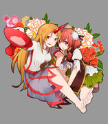 華扇と勇儀姐さん