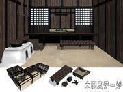 MMD用土間ステージセット