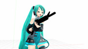 【GIFアニメ】Miku with gun
