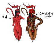 ジュラル星人を自分好みに描いてみた