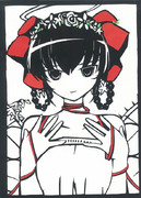 切り絵　ディアナ