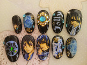 【痛ネイル】爪にジョーリィを描いてみた【アルカナファミリア】