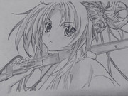 こちらを見つめる、信奈