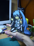 手乗りミクさんに乗ってもらった