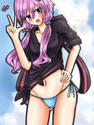 水着パーカーゆかりん落書き！！