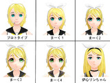 碧彩式　鏡音リンちゃんの進化図
