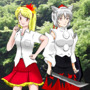 [東方] 秋の神様と白狼天狗