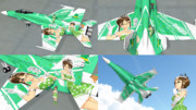 【MMD】 F/A-18C-THE IDOLMASTER2 RITSUKO- 【テクスチャ配布】