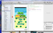 もずくのiPhoneアプリゲーム開発中・トップ画面