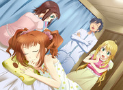 「あー！ハニーのベッド！」