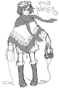 ポンチョ ニコニコ静画 イラスト