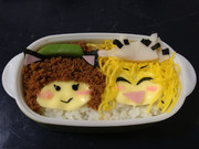 橙藍キャラ弁当