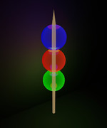 3色の光るボール串