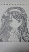 涼宮ハルヒを描いてみた