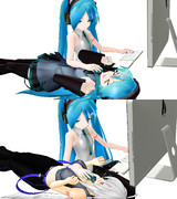 MMDでおっぱいマウスパッド