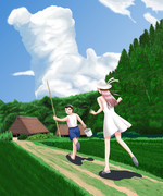 夏 田舎 ニコニコ静画 イラスト