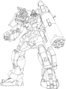 ガンダムレオパルドを描きます（第2回）。