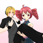 逆お姫様抱っこ ニコニコ静画 イラスト