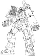 ガンダムレオパルドを描きます（第３回）。