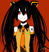 黒ミク ニコニコ静画 イラスト