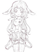 うさぎさん【線画】
