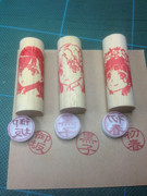 キャラの名前で認印風はんこ