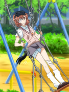 高速立ち漕ぎパンツ見せとミサカは・・・