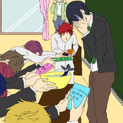 男子校バレンタイン ニコニコ静画 イラスト