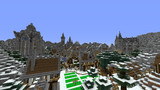 【Minecraft】 雪国の王国をバニラテクスチャで眺める