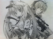 2年前に描いたアリアとレキ